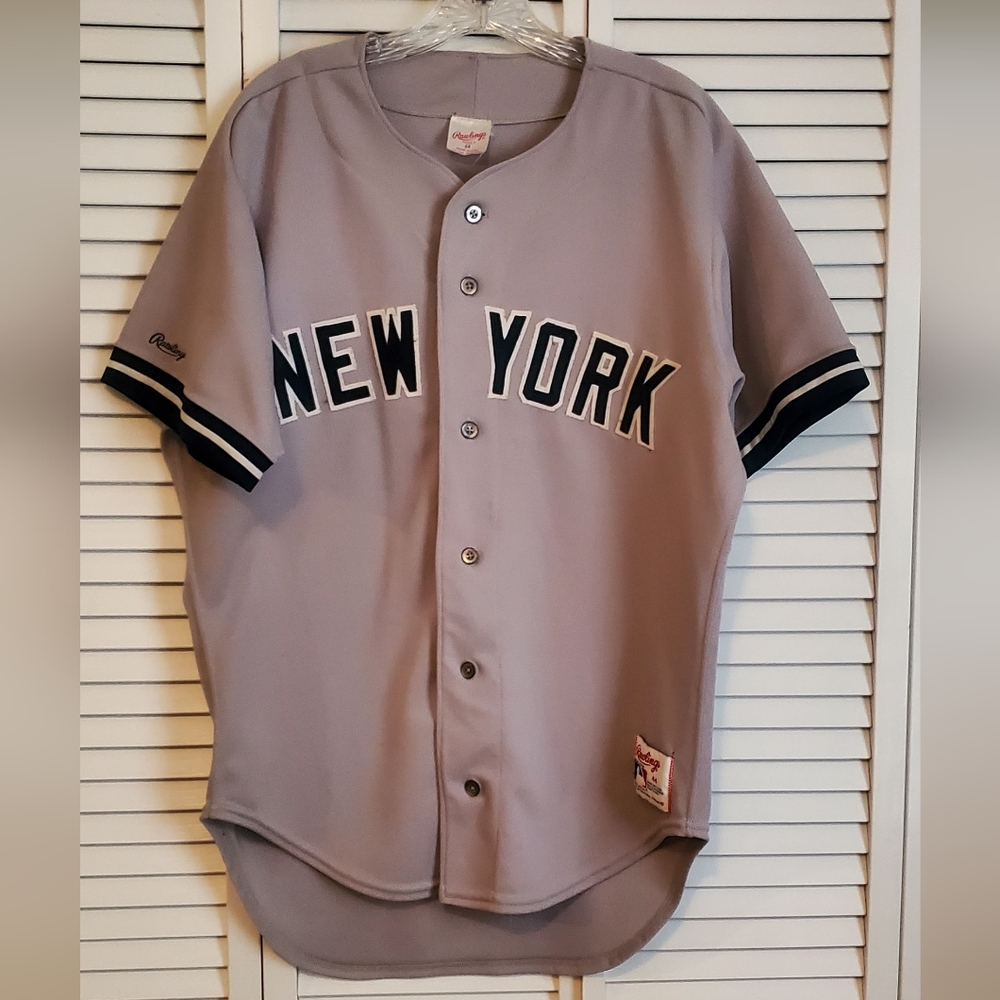 Rare Vintage 80's Rawlings New York Yankees Jersey Mens 46 XL